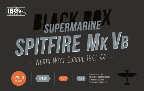 Go to product IBG 72591 - 1:72 Supermarine Spitfire Mk Vb - North West Europe 1941-44 - Black Box Limited Edition