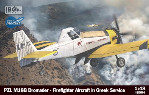 Go to product IBG 48004 - 1:48 PZL M18 Dromader - Firefighter Aircraft in Greek Service