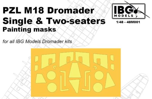 Go to product IBG 48M001 - 1:48 PZL M18 Dromader Painting Masks