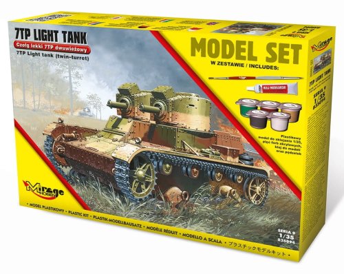 Go to product MIRAGE 835094 - 1:35 Polish Light Tank 7TP Twin Turret - Model Set