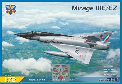 Go to product Modelsvit 72081 - 1:72 Mirage IIIE/EZ