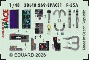 Eduard 3DL48269 - 1:48 F-35A Space 3D Decals