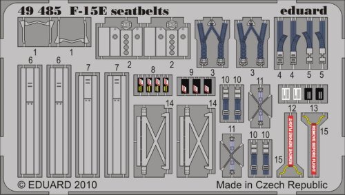 Go to product Eduard 49485 - 1:48 F-15E seatbelts