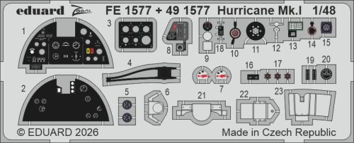 Go to product Eduard FE1577 - 1:48 Hurricane Mk.I