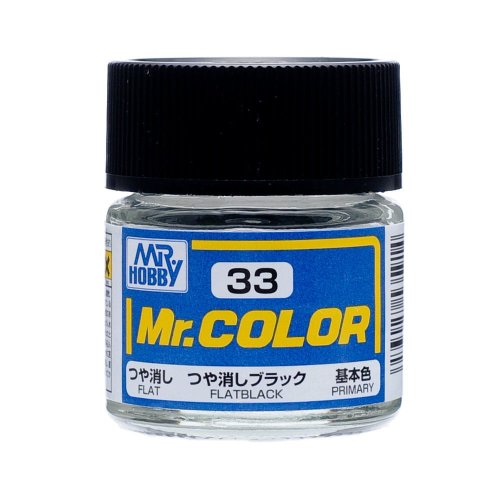 Go to product Mr. Hobby - Mr. Color C033 Flat Black 10 ml