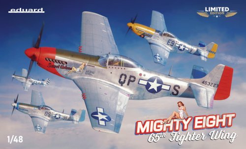 Go to product Eduard 11196 - 1:48 Mighty Eight 65th Fighter Wing P-51D Mustang - Limited Edition