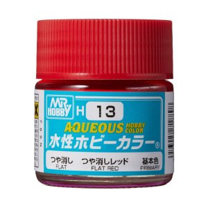 Mr.Hobby - Aqueous Hobby Color H013 Flat Red 10 ml