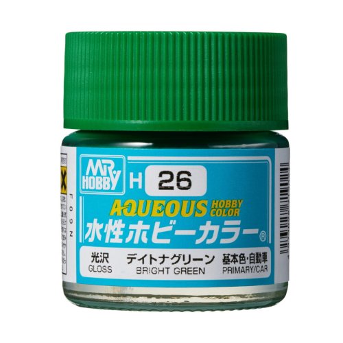 Go to product Mr.Hobby - Aqueous Hobby Color H026 Bright Green 10 ml