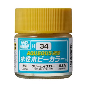 Mr.Hobby - Aqueous Hobby Color H034 Cream Yellow 10 ml