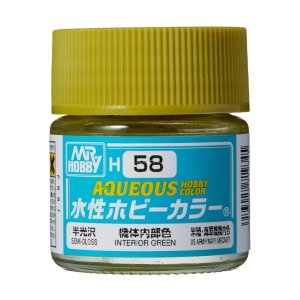 Mr.Hobby - Aqueous Hobby Color H058 Interior Green 10 ml