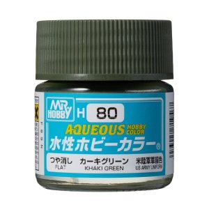 Mr.Hobby - Aqueous Hobby Color H080 Khaki Green 10 ml