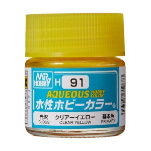 Mr.Hobby - Aqueous Hobby Color H091 Clear Yellow 10 ml