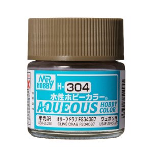 Mr.Hobby - Aqueous Hobby Color H304 FS34087 Olive Drab 10 ml