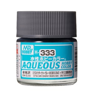 Mr.Hobby - Aqueous Hobby Color H333 BS381C/640 Extra Dark Seagray 10 ml