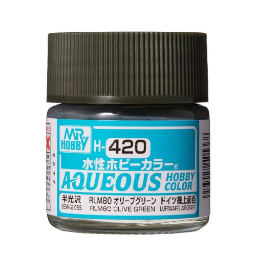 Go to product Mr.Hobby - Aqueous Hobby Color H420 RLM80 Olive Green 10 ml