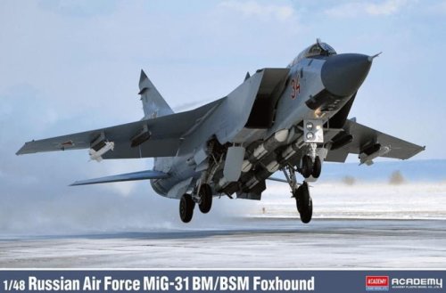 Go to product Academy 12364 - 1:48 Russian Air Force MiG-31 BM/BSM Foxhound