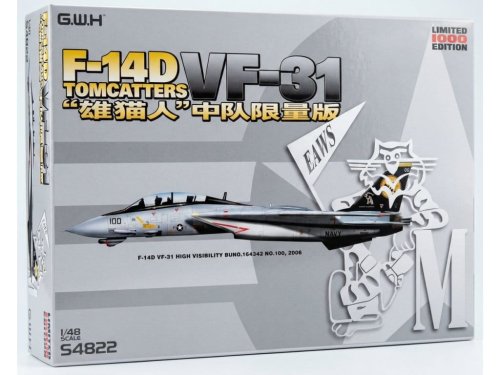 Go to product Great Wall Hobby S4822 - 1:48 Grumman F-14D Tomcat VF-31 Tomcatters