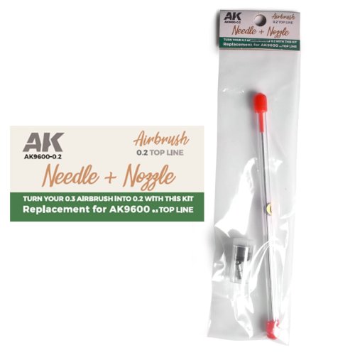 Go to product AK Interactive 9600-02 - 0.3 mm nozzle set for AK9600 Top Line airbrush