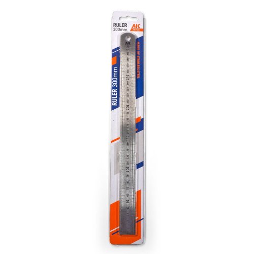 Go to product AK Interactive 9547 - Stainless steel 300 mm metal ruler