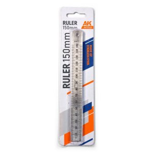 AK Interactive 9546 - Stainless steel 150 mm metal ruler