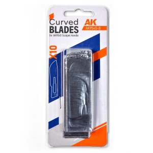 AK Interactive 9545-B - Curved Blades For Ak9545 - 10 pcs