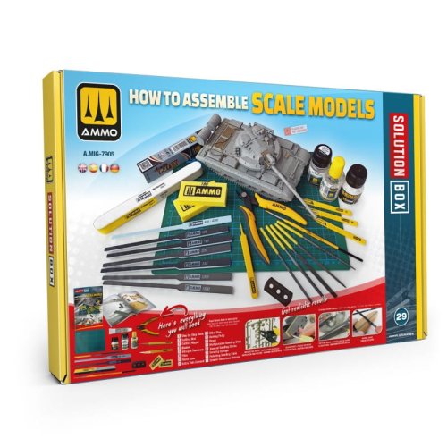 Go to product Ammo Mig 7905 - Solution Box 29 - Beginners: How To Assemble Scale Models
