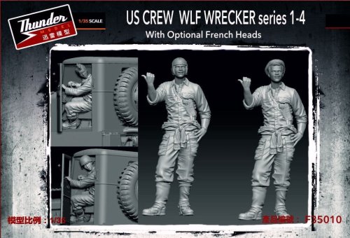 Go to product Thunder Model F35010 - 1:35 US Crew WLF Wrecker Series 1-4 with Optional French Heads