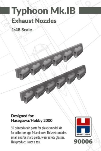 Go to product Hobby 2000 90006 - 1:48 Typhoon Mk. IB Exhaust Nozzles