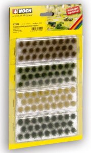 Noch 07009 - Grass tufts, 4-color set, 6 mm