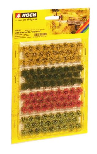 Go to product Noch 07011 - Grass tufts with flowers, 4-color set, 9 mm