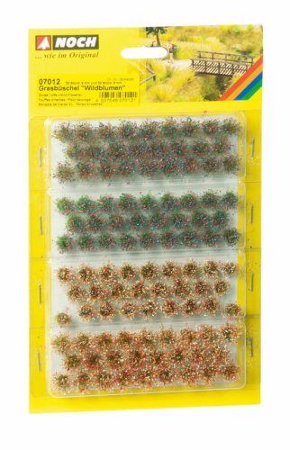 Go to product Noch 07012 - Grass tufts with flowers, 4-color set, 6 mm