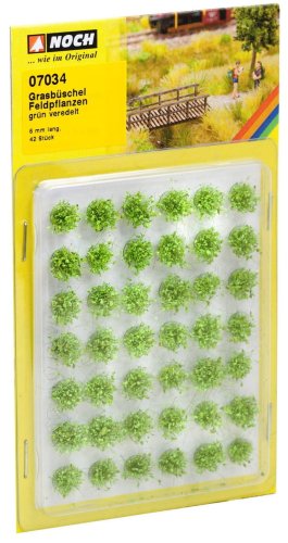 Go to product Noch 07034 - Grass tufts with green wildflowers 6 mm