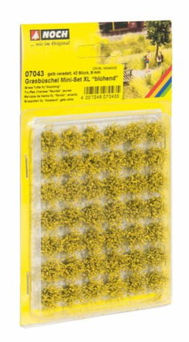 Go to product Noch 07043 - XL grass tufts with yellow flowers, 9 mm