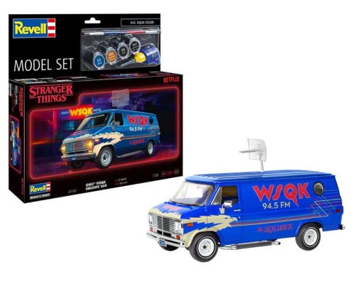 Go to product Revell 67732 - 1:25 Stranger Things GMC WSQK Squawk Van model with paints