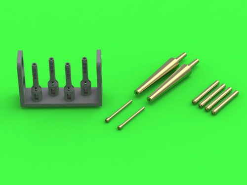 Go to product Master AM-72-177 - 1:72 Spitfire Mk.IIb/Vb - Hispano 20mm cannons in fairings and Browning .303 barrel tips