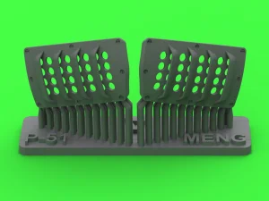 Master AM-48-193 - 1:48 P-51 Mustang - carburator air filter cover - RAF louvred type - version A for Meng