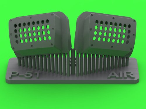 Go to product Master AM-48-189 - 1:48 P-51 Mustang - carburator air filter cover - standard holed type for Airfix