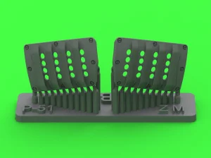 Master AM-32-144 - 1:32 P-51 Mustang - carburator air filter cover - RAF louvred type - version B for Zoukei-Mura