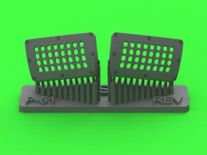 Master AM-32-139 - 1:32 P-51 Mustang - carburator air filter cover - standard holed type for Revell