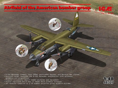 Go to product ICM 48327 - 1:48 Airfield of the American Bomber Group