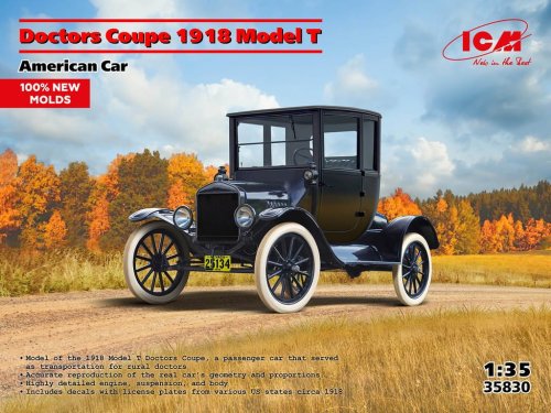 Go to product ICM 35830 - 1:35 Doctors Coupe 1918 Model T