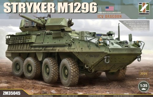 Go to product Zimi Model 35045 - 1:35 Stryker M1296 ICV-Dragoon