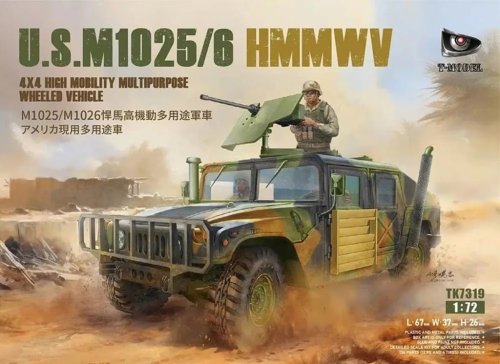 Go to product T-Model TK7319-1 - 1:72 U.S. M1025/6 HMMWV 4X4 High Mobility Multipurpose Wheeled Vehicle