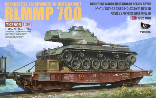 Go to product T-Model TK3508 - 1:35 Drehgestell Flachwagen in Regelbauart RLMMP 700