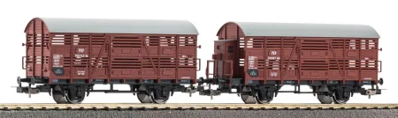 Piko 28346 H0 - Zestaw 2 wagonów towarowych PKP