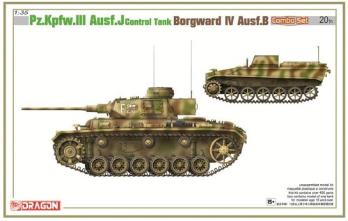 Go to product Dragon 6949 - 1:35 Pz.Kpfw. III Ausf.J Control Tank & Borgward IV Ausf.B