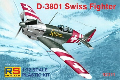 Go to product RS Models 92311 - 1:72 D-3801 Swiss Fighter