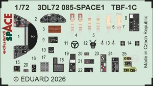 Eduard 3DL72085 - 1:72 TBF-1C Space 3D Decals
