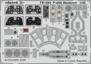 Eduard FE1583 - 1:48 P-40N Weekend
