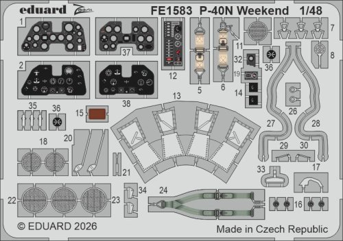 Go to product Eduard FE1583 - 1:48 P-40N Weekend